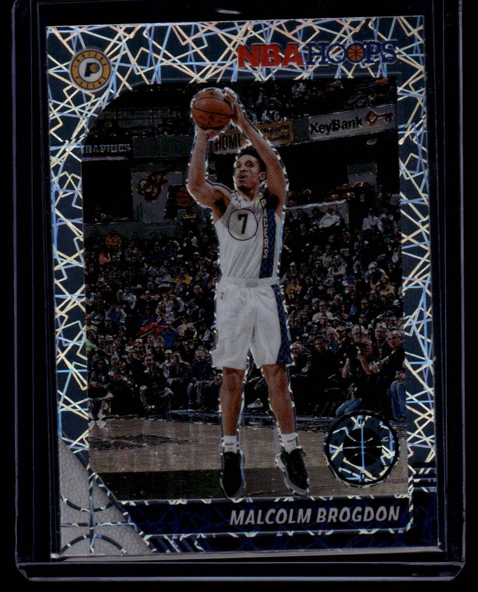 2019-20 Hoops Premium Stock #104 Malcolm Brogdon Prizms Silver Laser