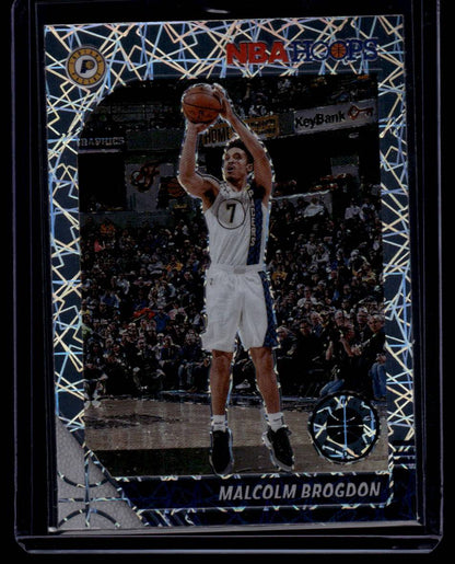 2019-20 Hoops Premium Stock #104 Malcolm Brogdon Prizms Silver Laser