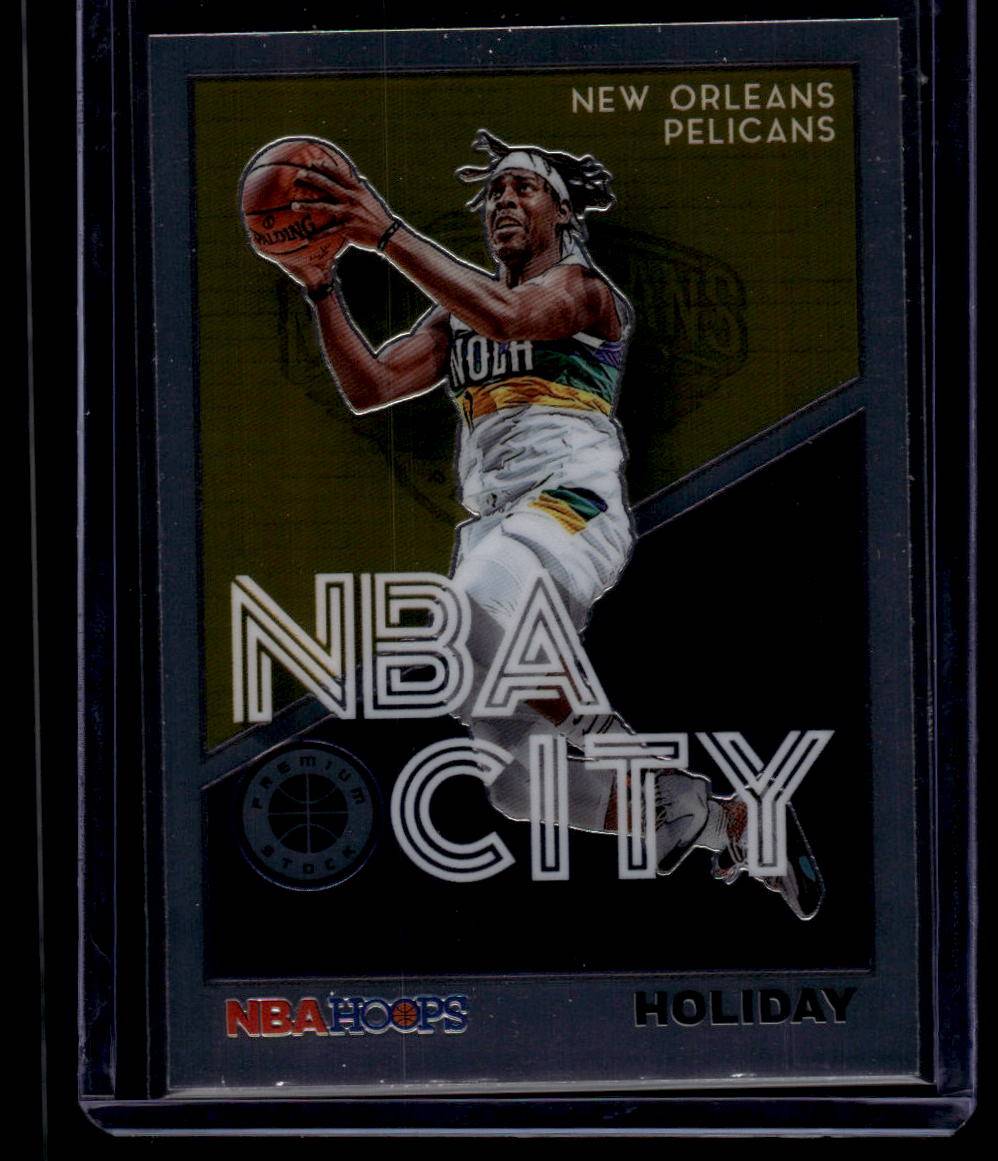 2019-20 Hoops Premium Stock #20 Jrue Holiday NBA City Blue