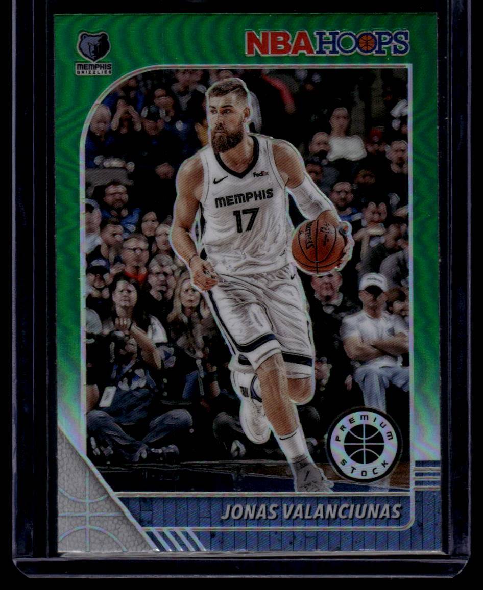 2019-20 Hoops Premium Stock #274 Jonas Valanciunas Prizms Green