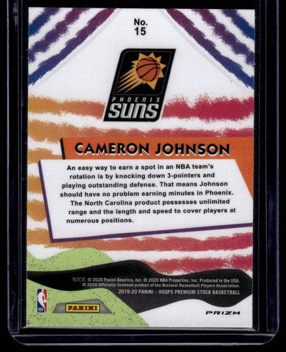 2019-20 Hoops Premium Stock #15 Cameron Johnson We Got Next