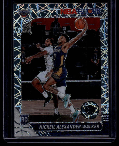 2019-20 Hoops Premium Stock #214 Nickeil Alexander-Walker Prizms Silver Laser