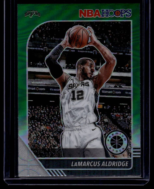 2019-20 Hoops Premium Stock #171 LaMarcus Aldridge Prizms Green