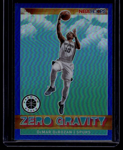 2019-20 Hoops Premium Stock #4 DeMar DeRozan Zero Gravity Blue