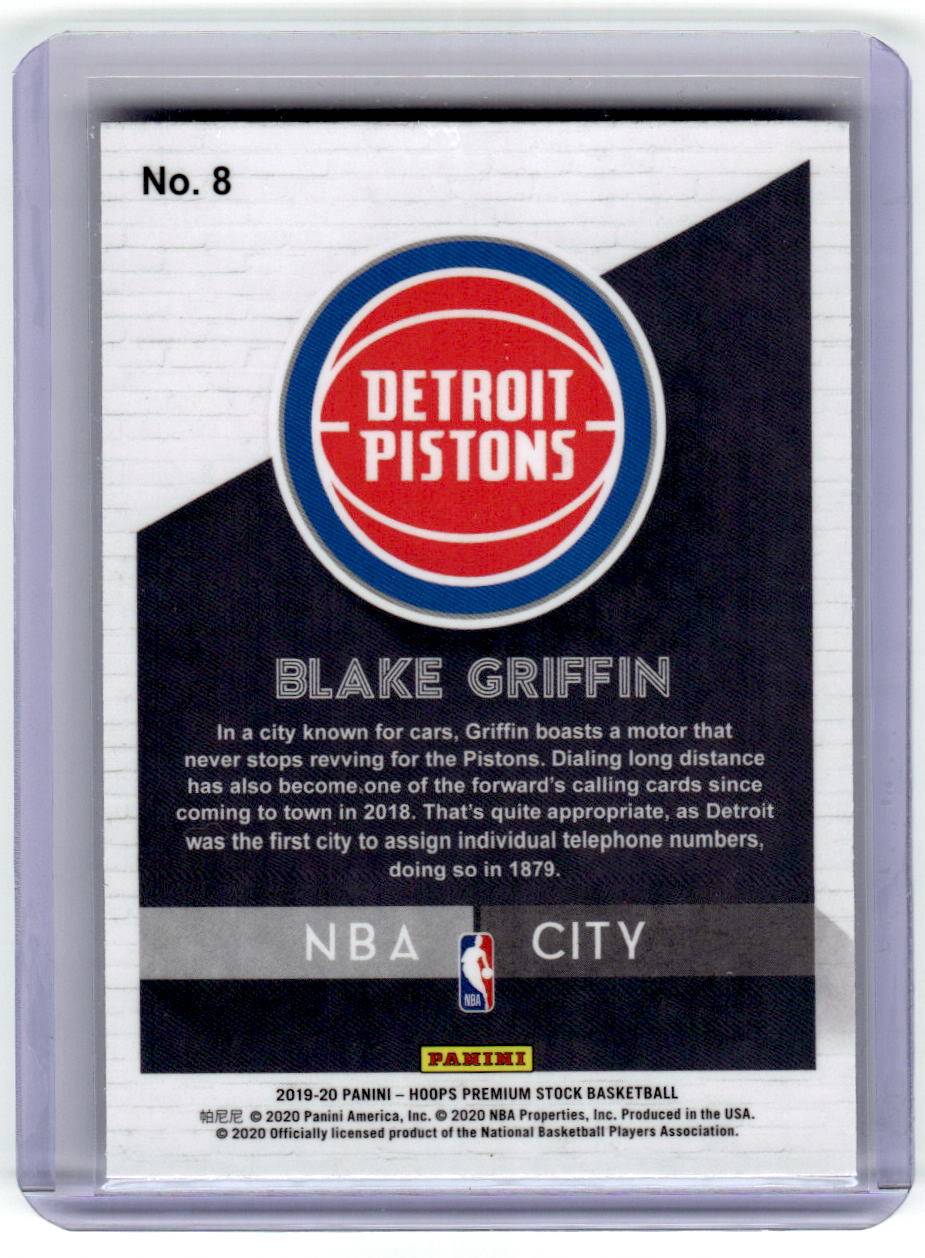 2019-20 Hoops Premium Stock #8 Blake Griffin NBA City