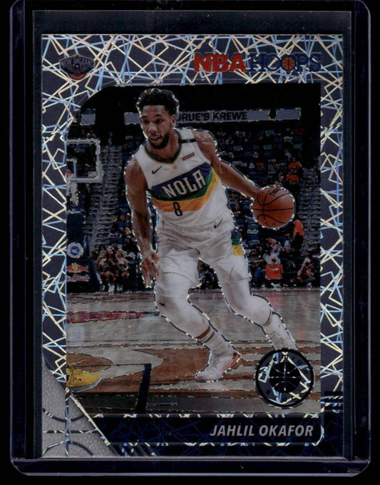 2019-20 Hoops Premium Stock #120 Jahlil Okafor Prizms Silver Laser