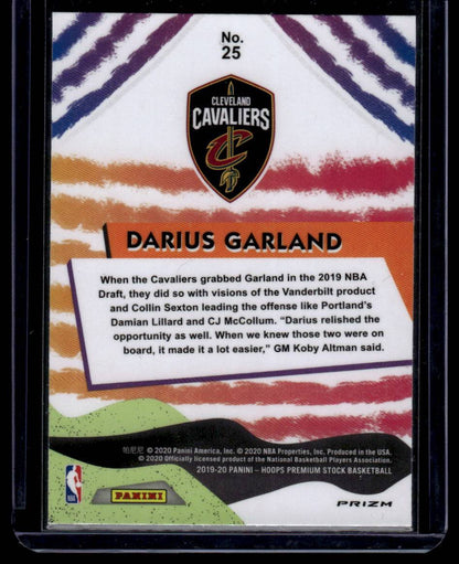 2019-20 Hoops Premium Stock #25 Darius Garland We Got Next Blue