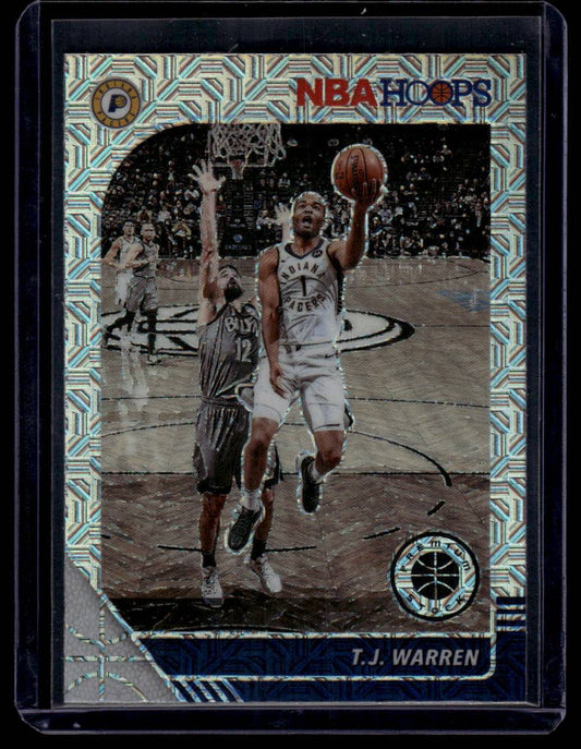 2019-20 Hoops Premium Stock #152 T.J. Warren Prizms Silver Mojo