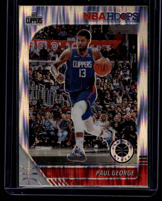 2019-20 Hoops Premium Stock #132 Paul George Prizms Flash