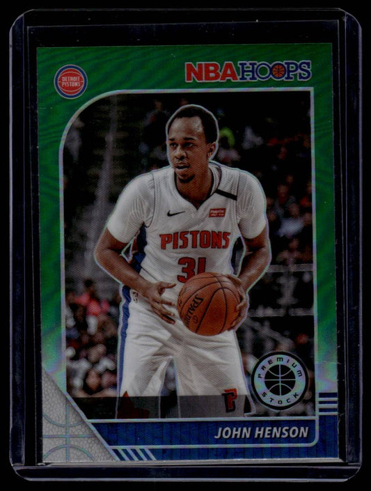 2019-20 Hoops Premium Stock #35 John Henson Prizms Green