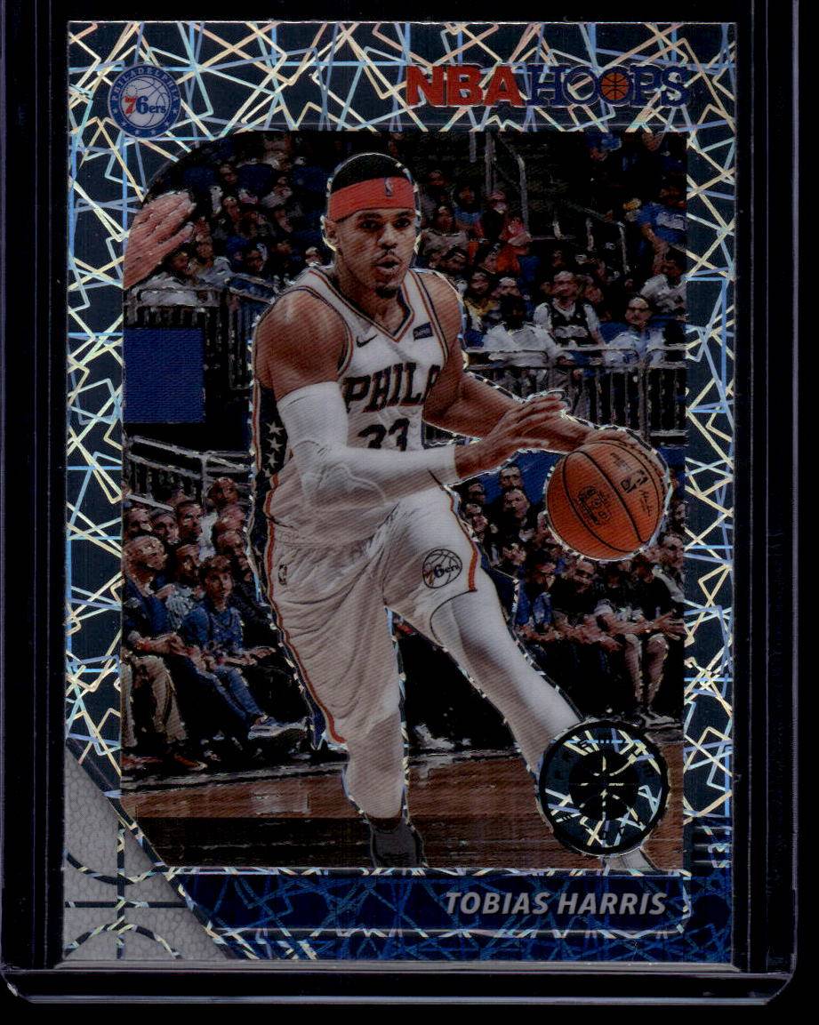 2019-20 Hoops Premium Stock #147 Tobias Harris Prizms Silver Laser