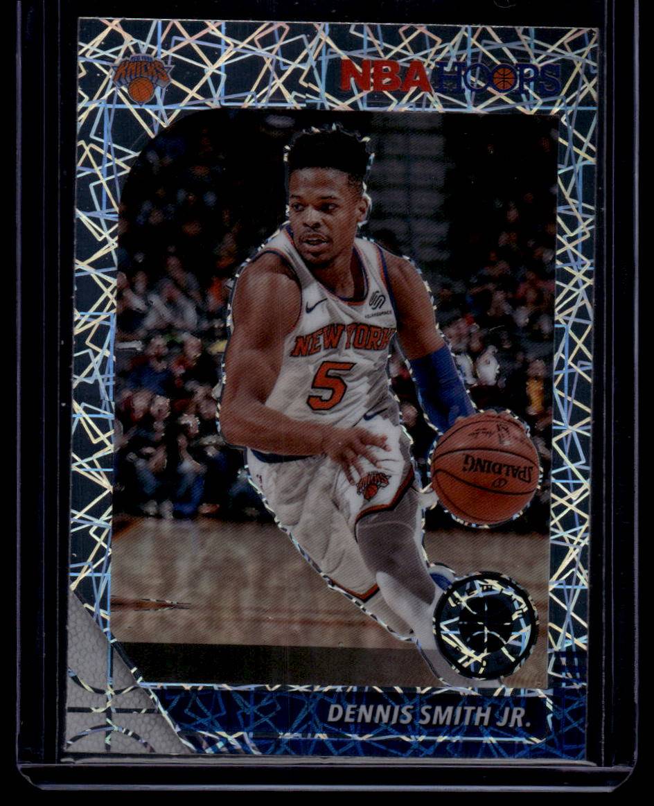 2019-20 Hoops Premium Stock #127 Dennis Smith Jr. Prizms Silver Laser