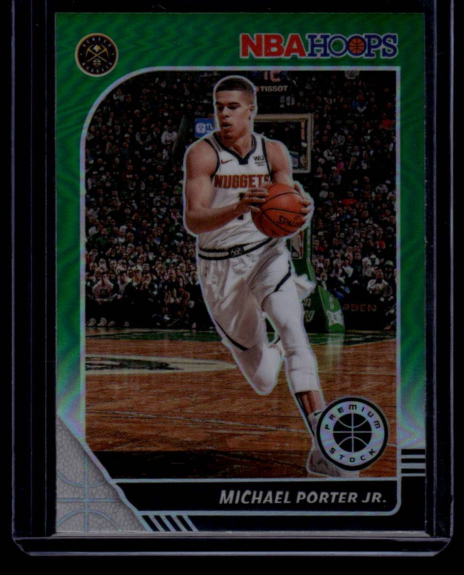 2019-20 Hoops Premium Stock #51 Michael Porter Jr. Prizms Green