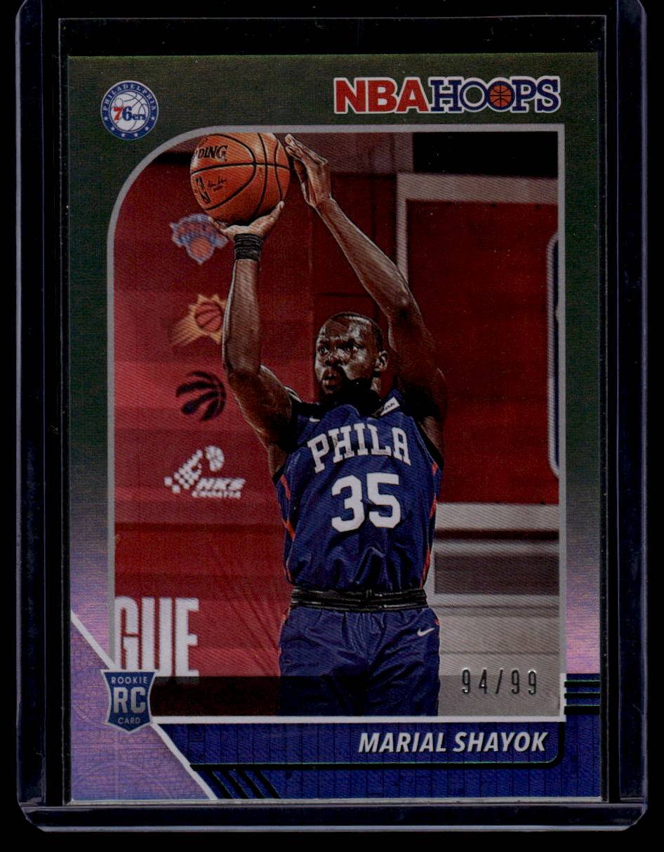 2019-20 Hoops #252 Marial Shayok Green #/99