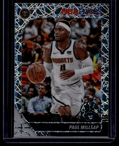 2019-20 Hoops Premium Stock #266 Paul Millsap Prizms Silver Laser