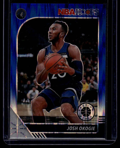 2019-20 Hoops Premium Stock #113 Josh Okogie Prizms Blue Flash #/49