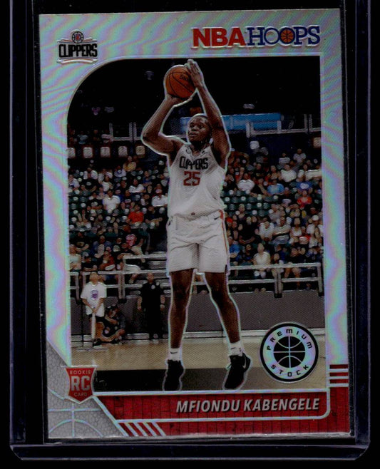 2019-20 Hoops Premium Stock #222 Mfiondu Kabengele Prizms Silver