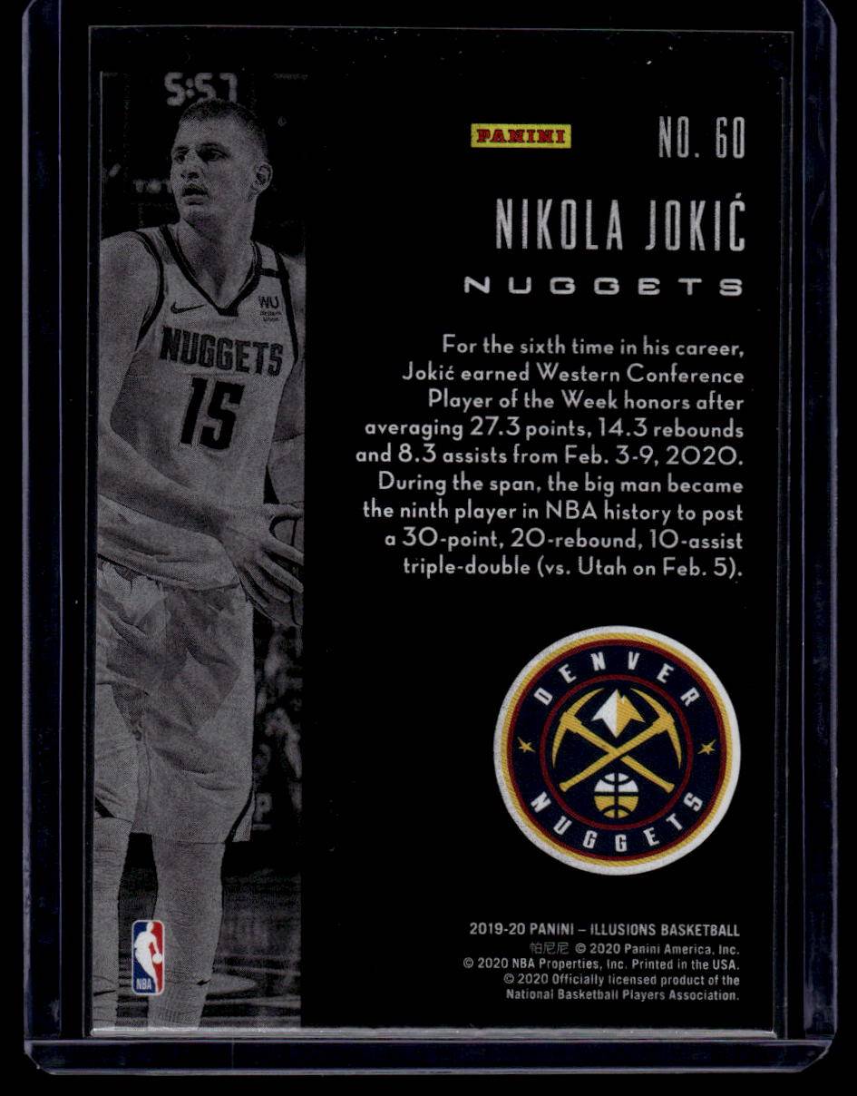 2019-20 Panini Illusions #60 Nikola Jokic