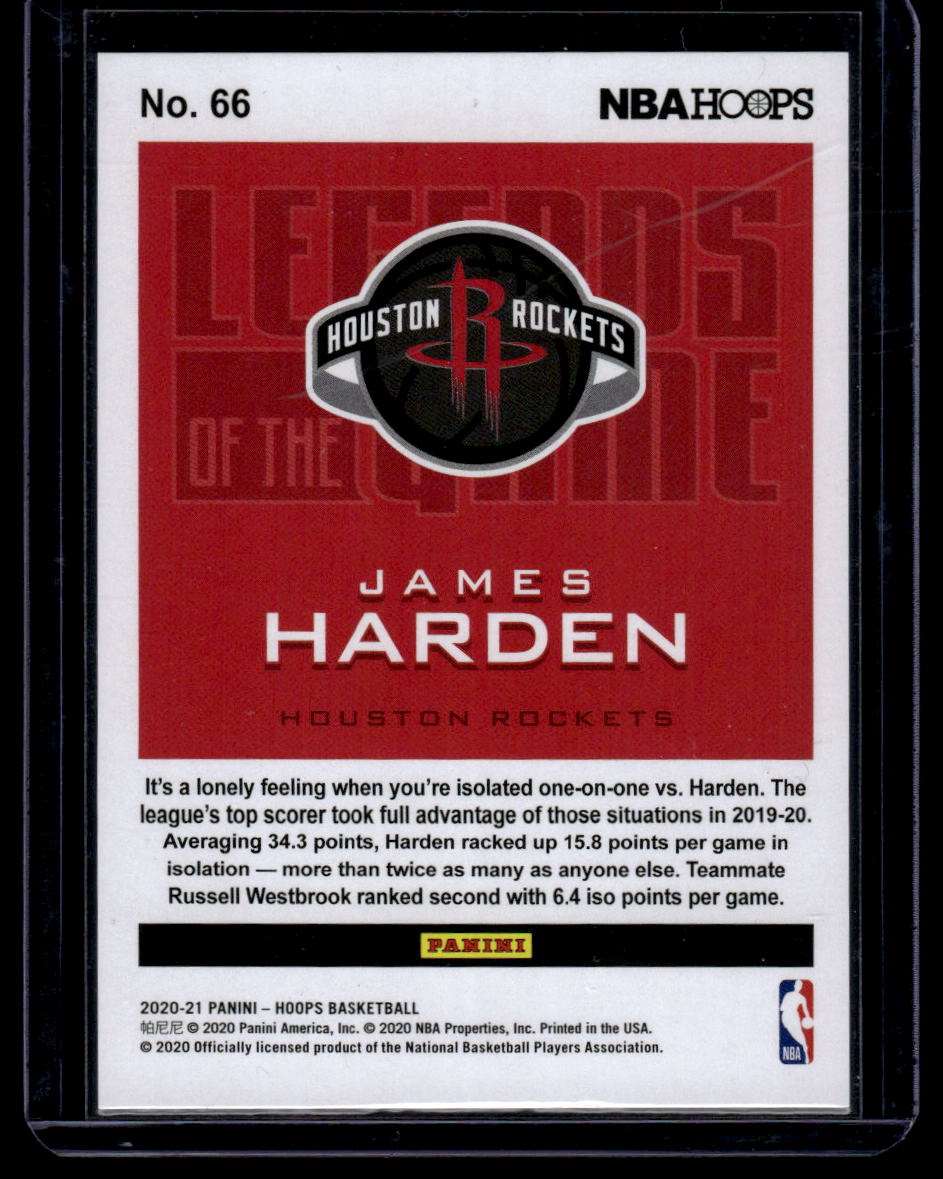 2020-21 Hoops #66 James Harden Legends of the Game #/699