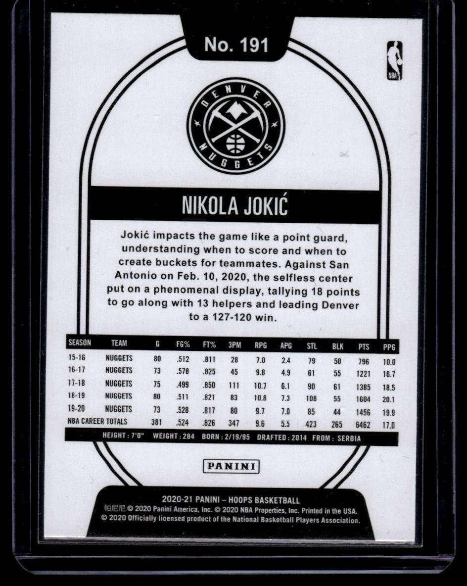 2020-21 Hoops #191 Nikola Jokic