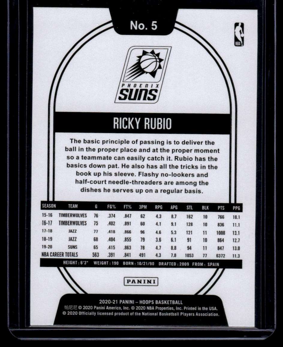 2020-21 Hoops #5 Ricky Rubio