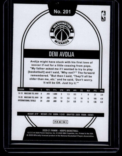 2020-21 Hoops #201 Deni Avdija