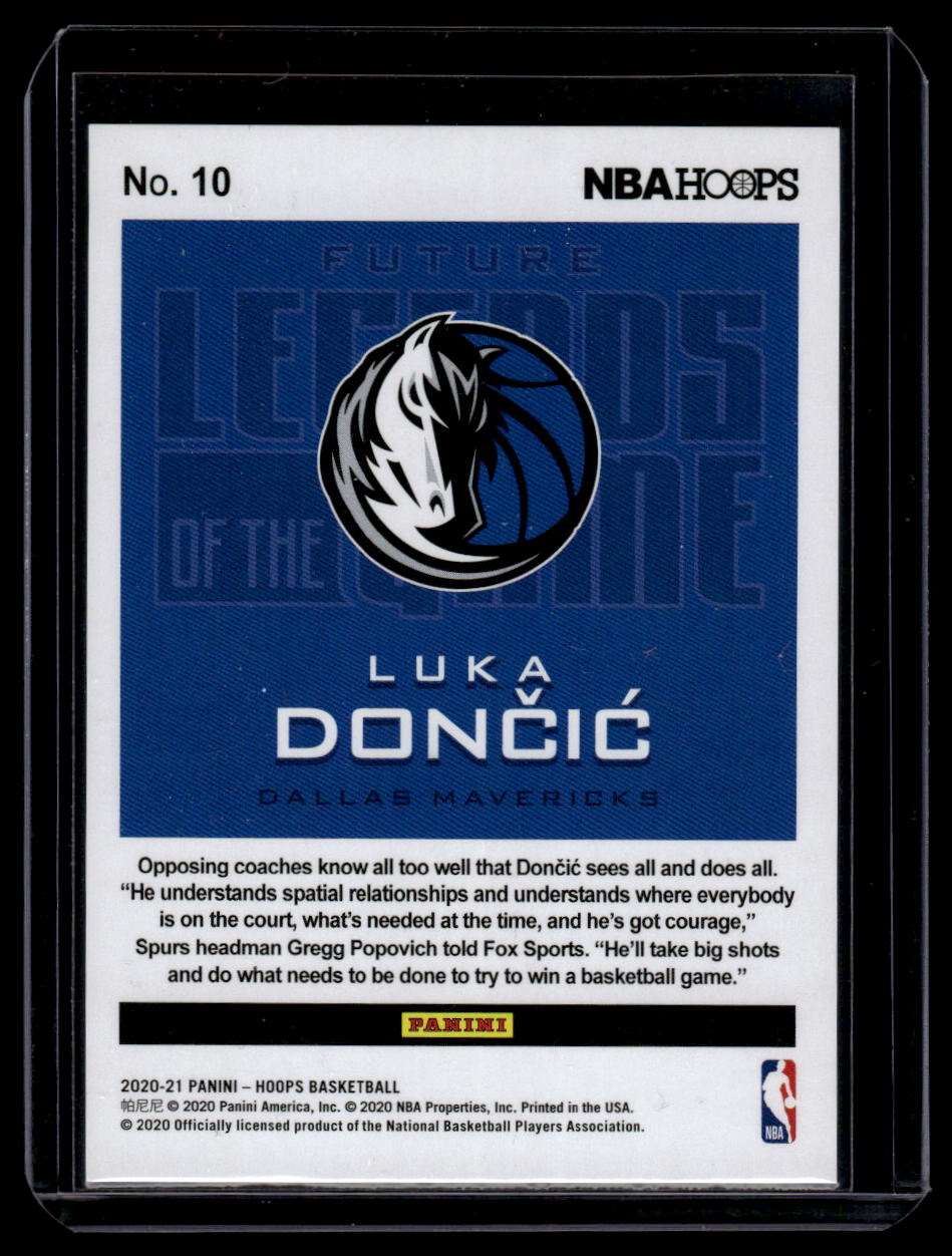 2020-21 Hoops #10 Luka Doncic Future Legends of the Game Silver #/199