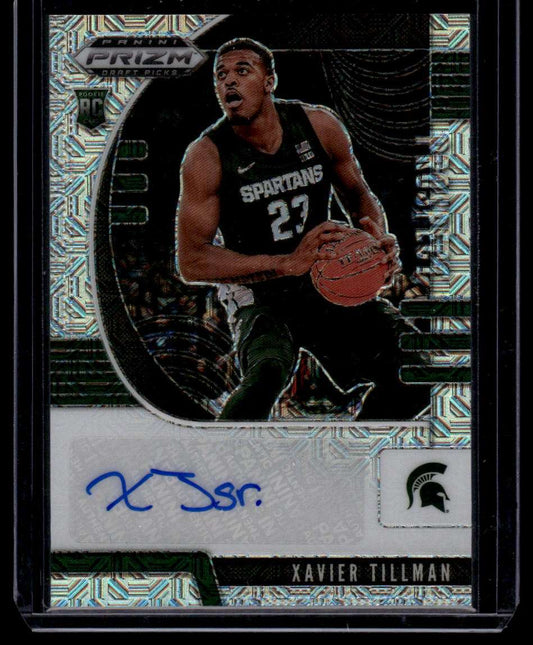 2020 Panini Prizm Draft Picks Collegiate #22 Xavier Tillman Mojo #/25