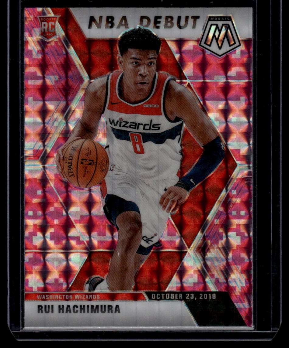 2019-20 Panini Mosaic #275 Rui Hachimura Camo Pink