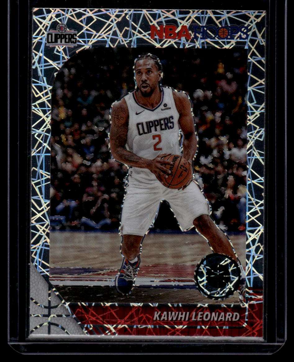 2019-20 Hoops Premium Stock #177 Kawhi Leonard Prizms Silver Laser