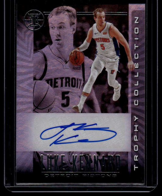 2019-20 Panini Illusions #TC-LKN Luke Kennard Trophy Collection Signatures