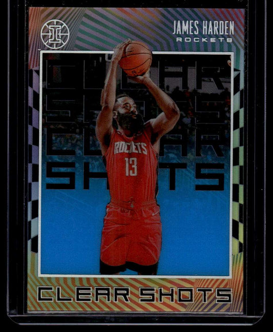 2019-20 Panini Illusions #11 James Harden Clear Shots Sapphire