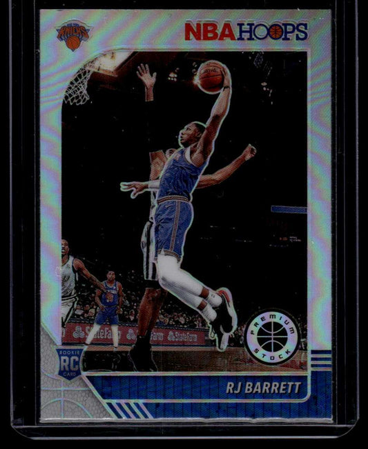 2019-20 Hoops Premium Stock #201 RJ Barrett Prizms Silver