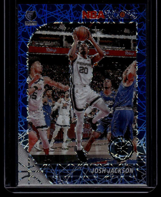 2019-20 Hoops Premium Stock #151 Josh Jackson Prizms Blue Laser #/99