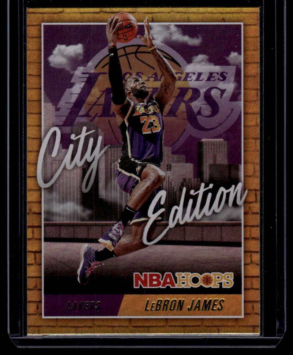 2020-21 Hoops #14 LeBron James City Edition Holo