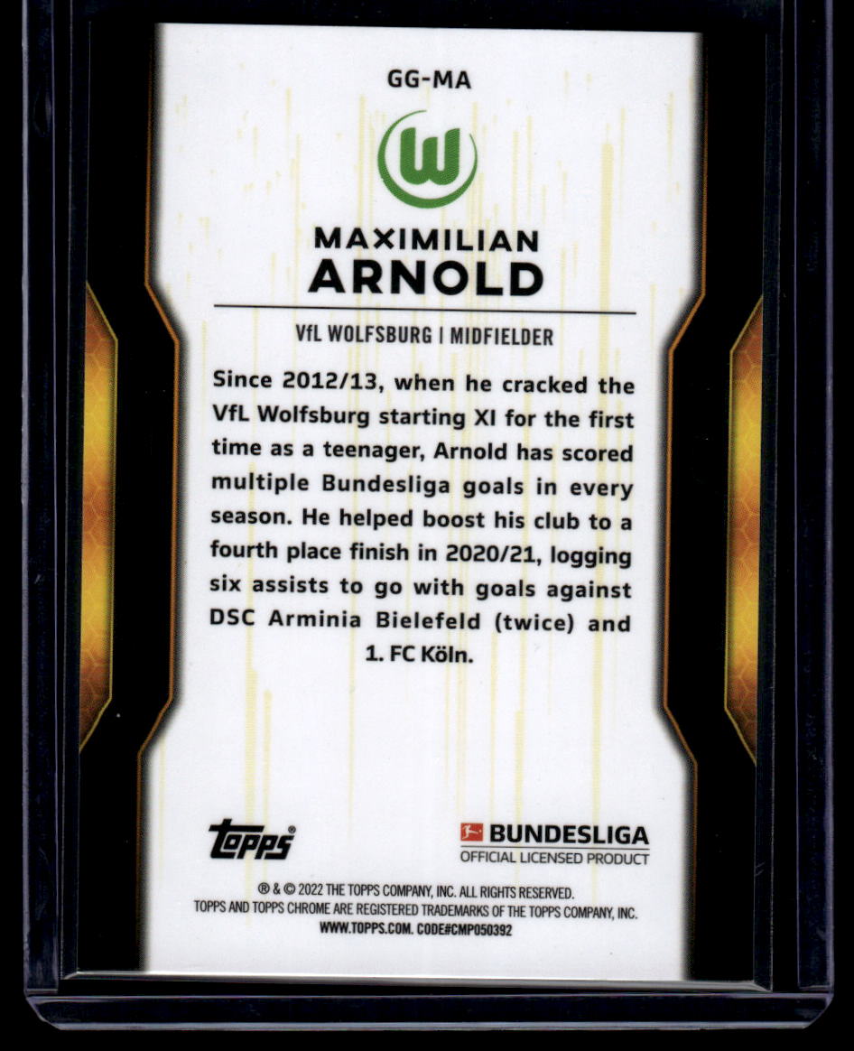 2021-22 Topps Bundesliga #GG-MA Maximilian Arnold Golden Generation