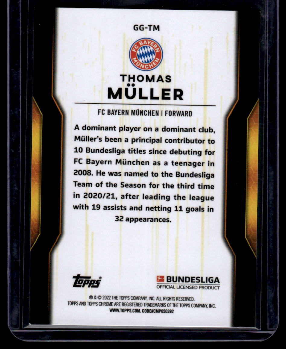 2021-22 Topps Chrome Bundesliga #GG-TM Thomas Müller Golden Generation