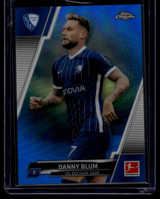 2021-22 Topps Chrome Bundesliga #23 Danny Blum Blue Wave Refractors #/150