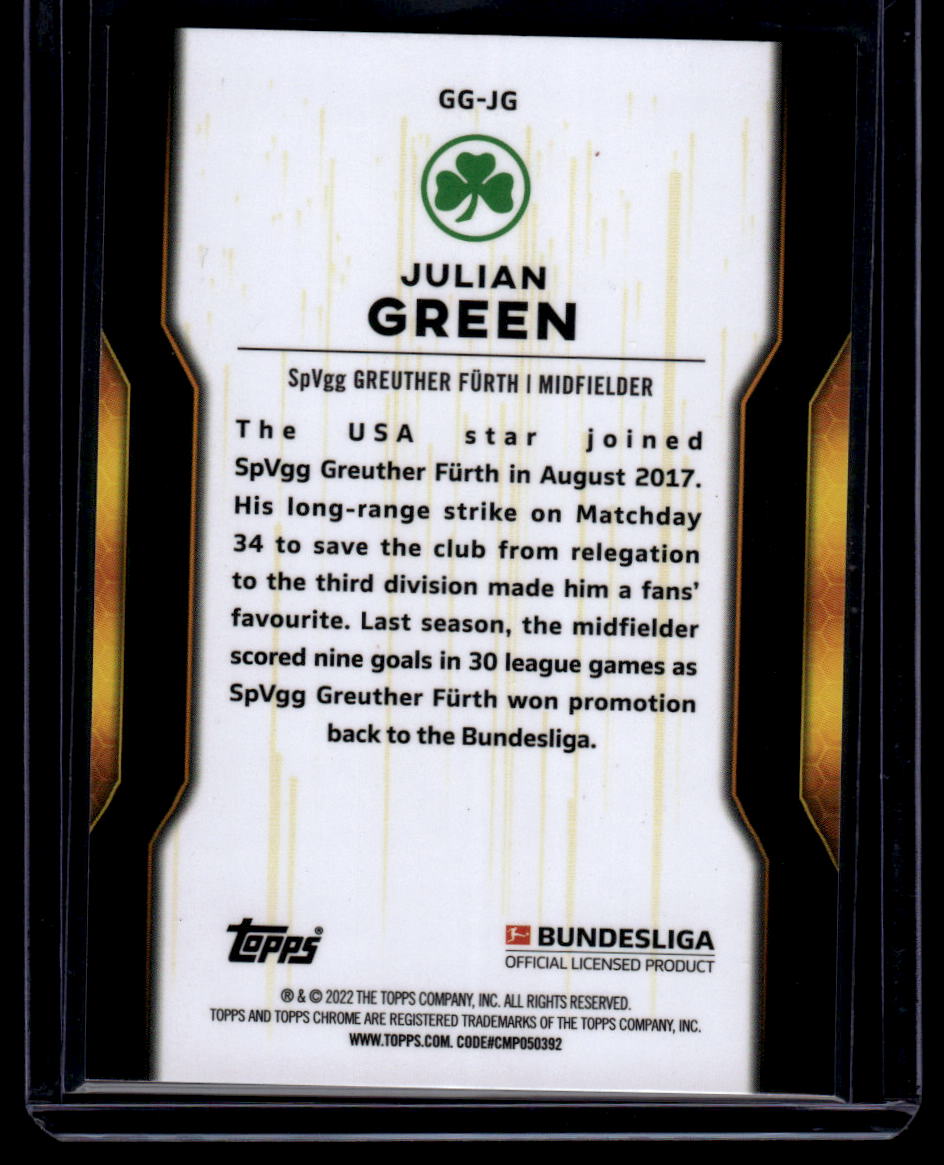 2021-22 Topps Chrome Bundesliga #GG-JG Julian Green Golden Generation