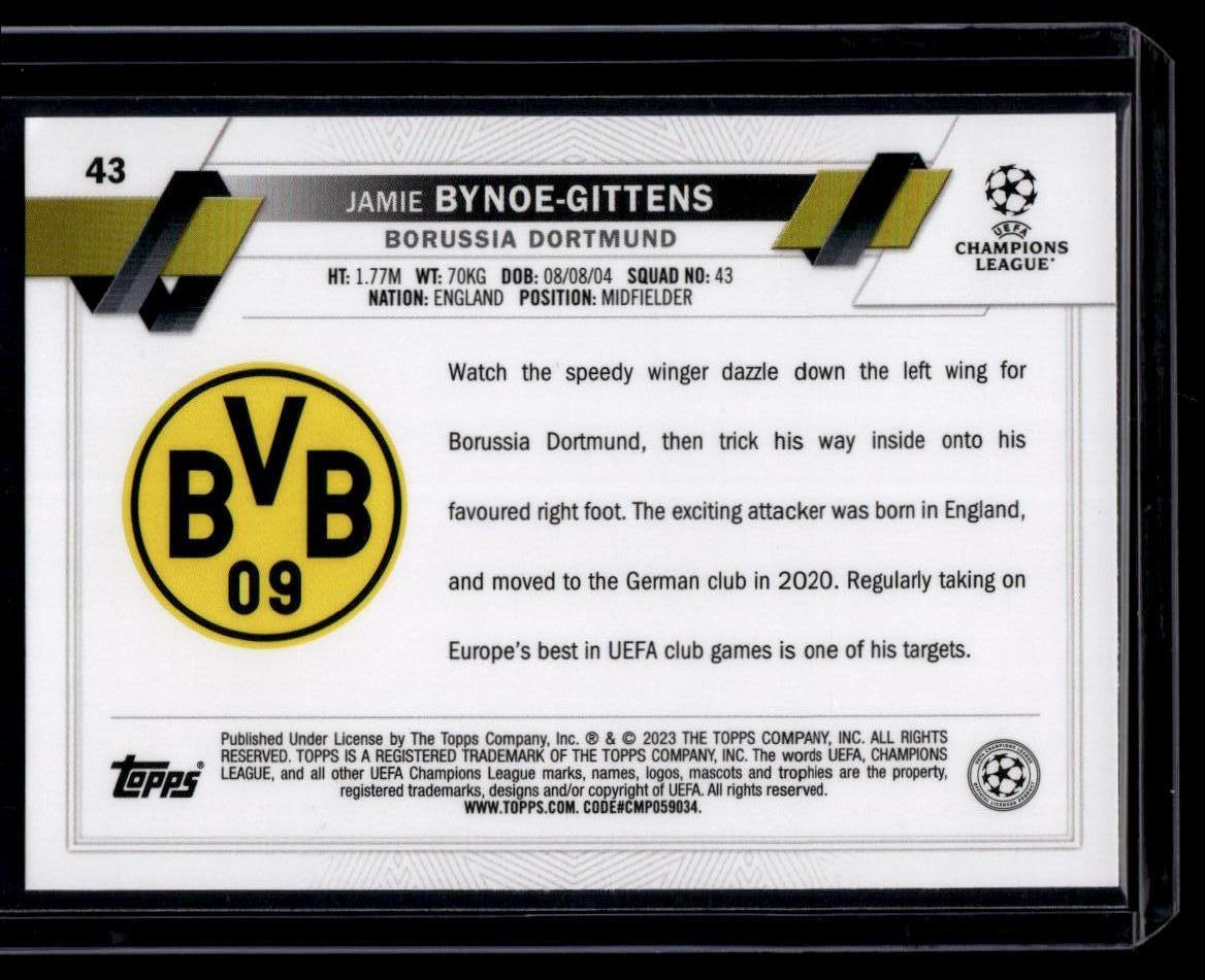 2022-23 Topps UEFA Club Competitions #43 Jamie Bynoe-Gittens