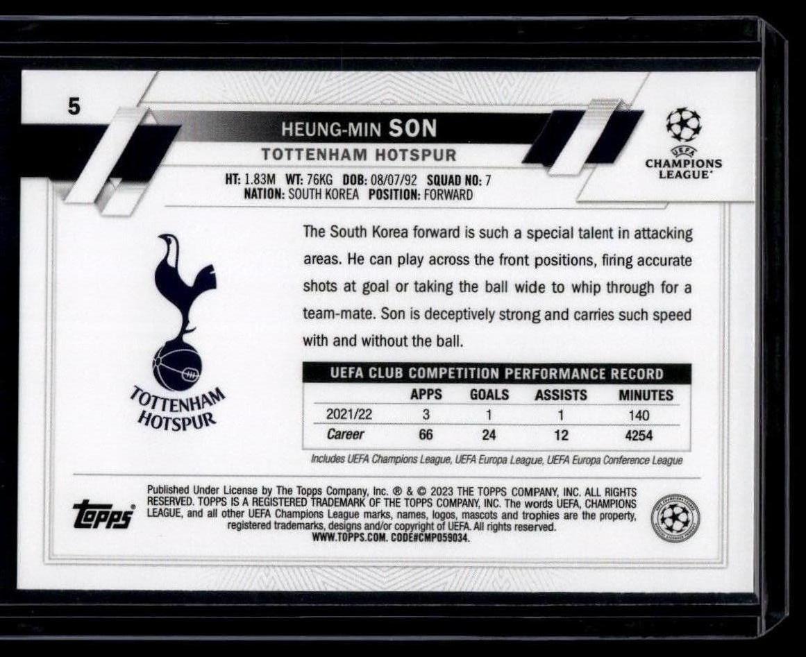 2022-23 Topps UEFA Club Competitions #5 Heung-min Son