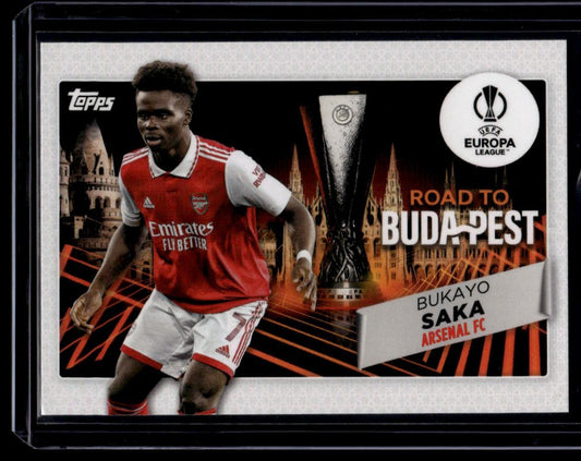 2022-23 Topps UEFA Club Competitions #RF-2 Bukayo Saka Road to the Final