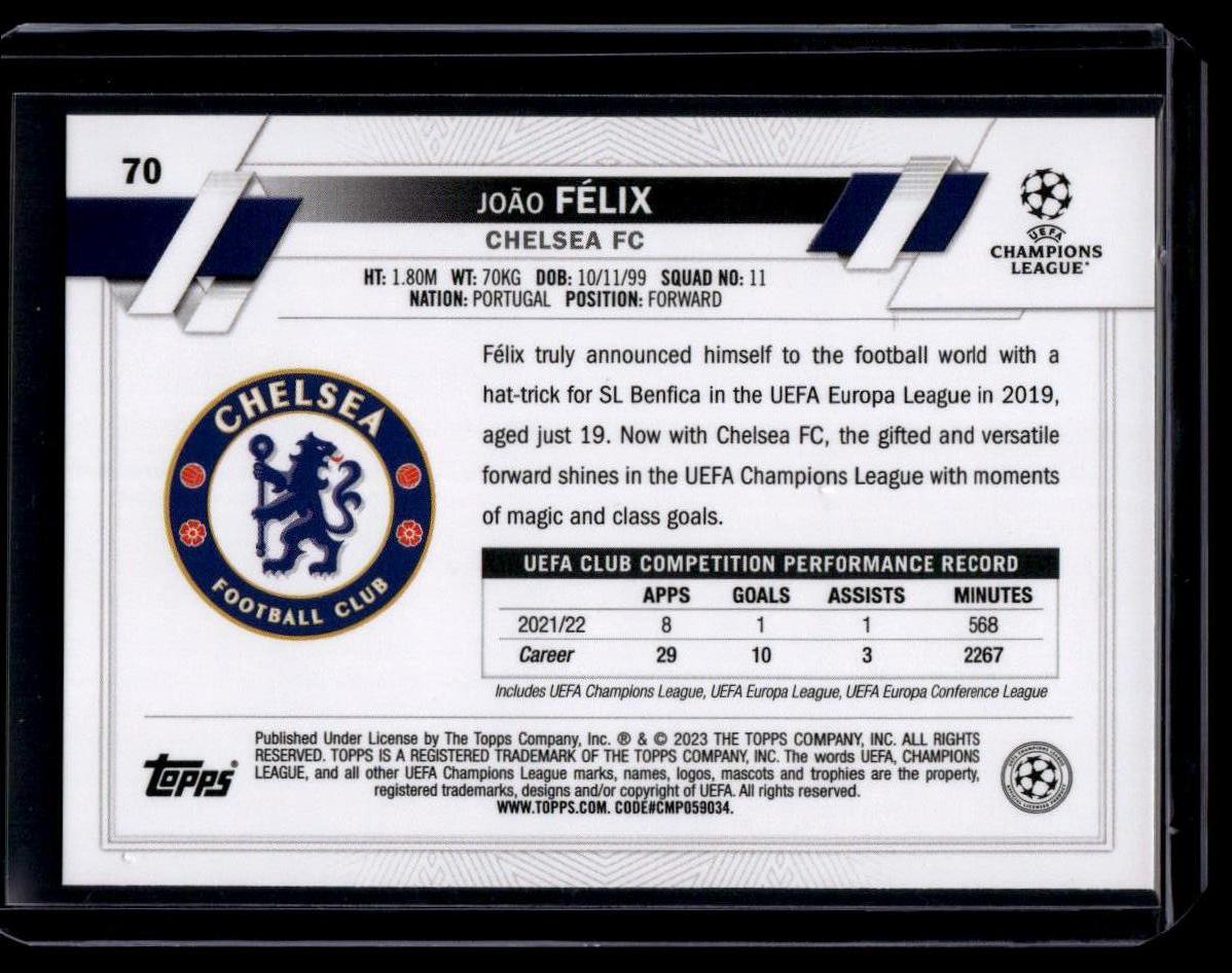 2022-23 Topps UEFA Club Competitions 1st Edition #70 João Félix