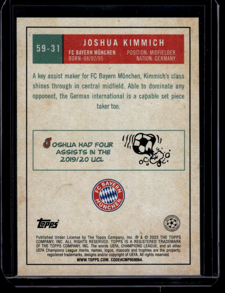 2022-23 Topps UEFA Club Competitions #59-31 Joshua Kimmich 1959 Topps