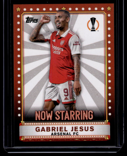 2022-23 Topps UEFA Club Competitions #NS-1 Gabriel Jesus Now Starring