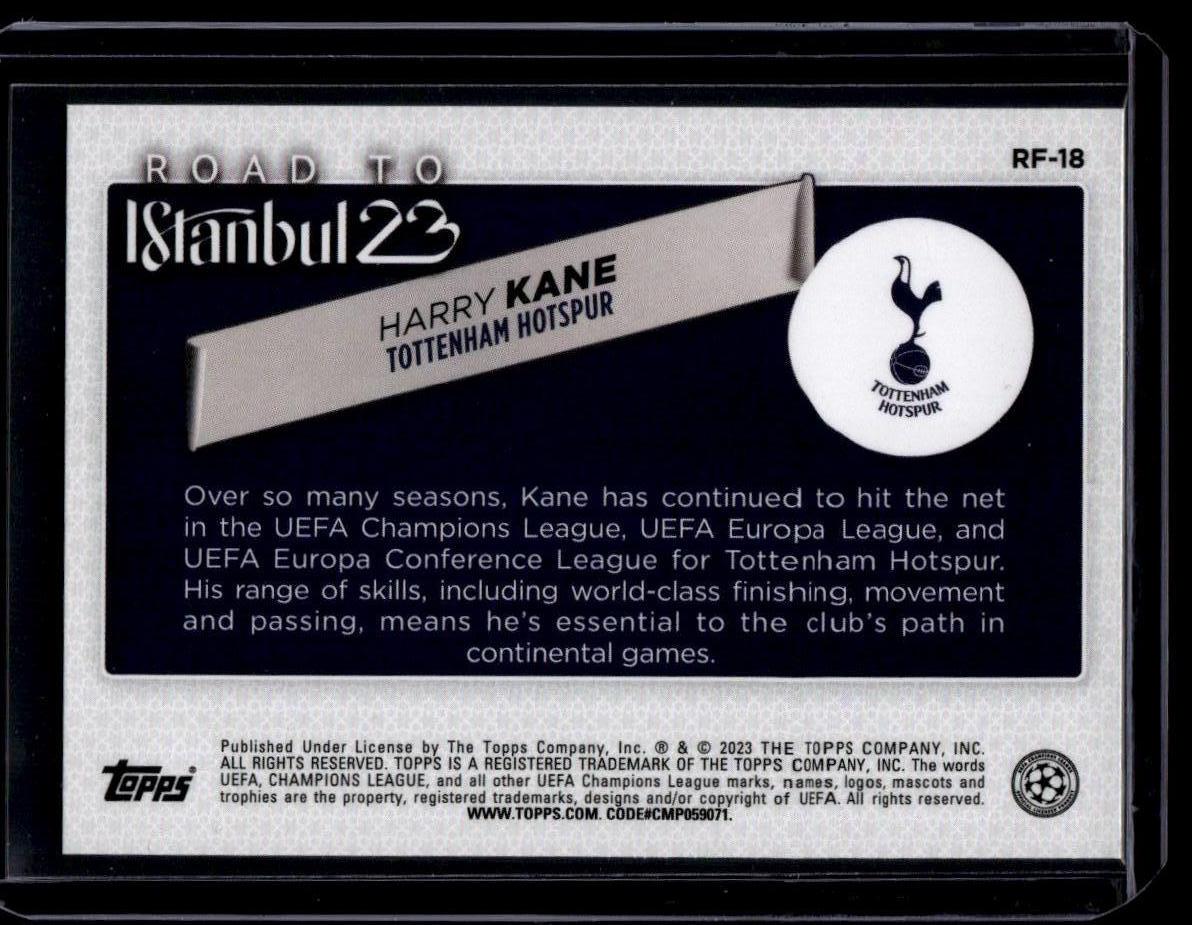 2022-23 Topps UEFA Club Competitions #RF-18 Harry Kane Road to the Final