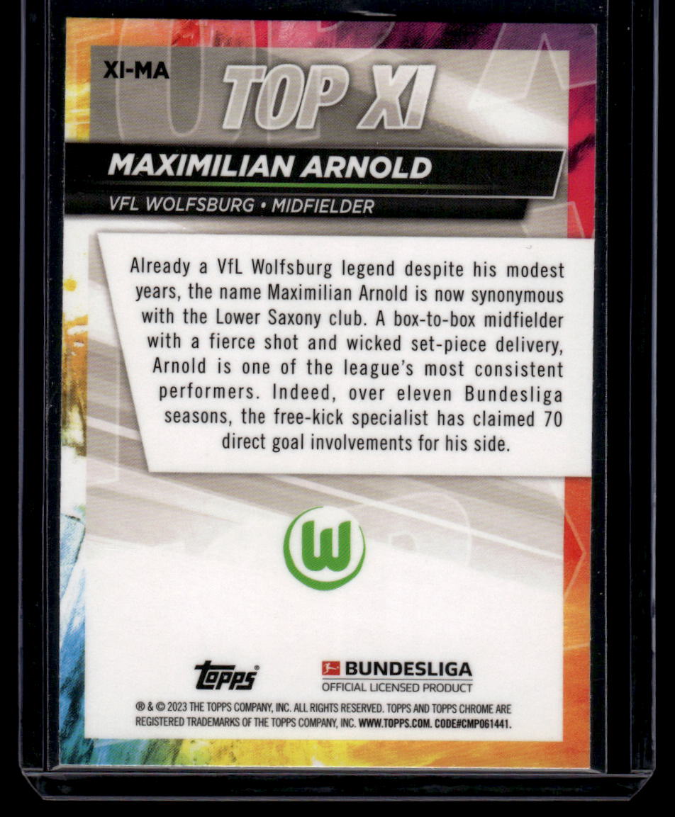 2022-23 Topps Chrome Bundesliga #XI-MA Maximilian Arnold Top XI