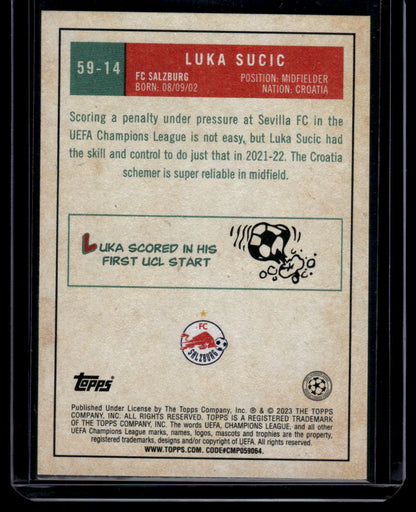 2022-23 Topps UEFA Club Competitions #59-14 Luka Sucic 1959 Topps