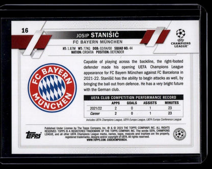 2022-23 Topps UEFA Club Competitions #16 Josip Stanišić