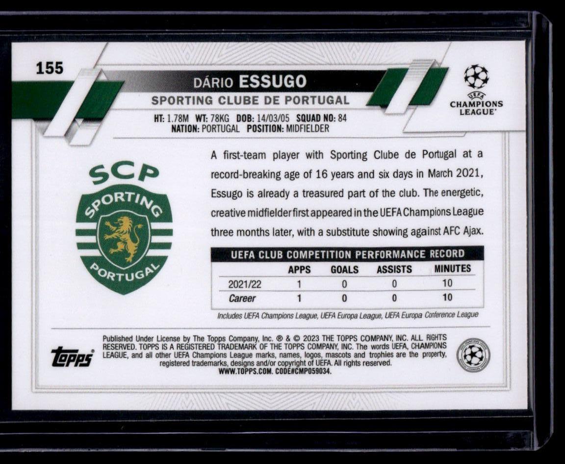 2022-23 Topps UEFA Club Competitions #155 Dário Essugo